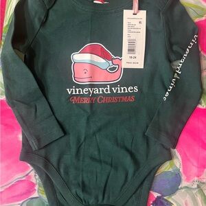 Vineyard Vines Festive Green Kids Bodysuit